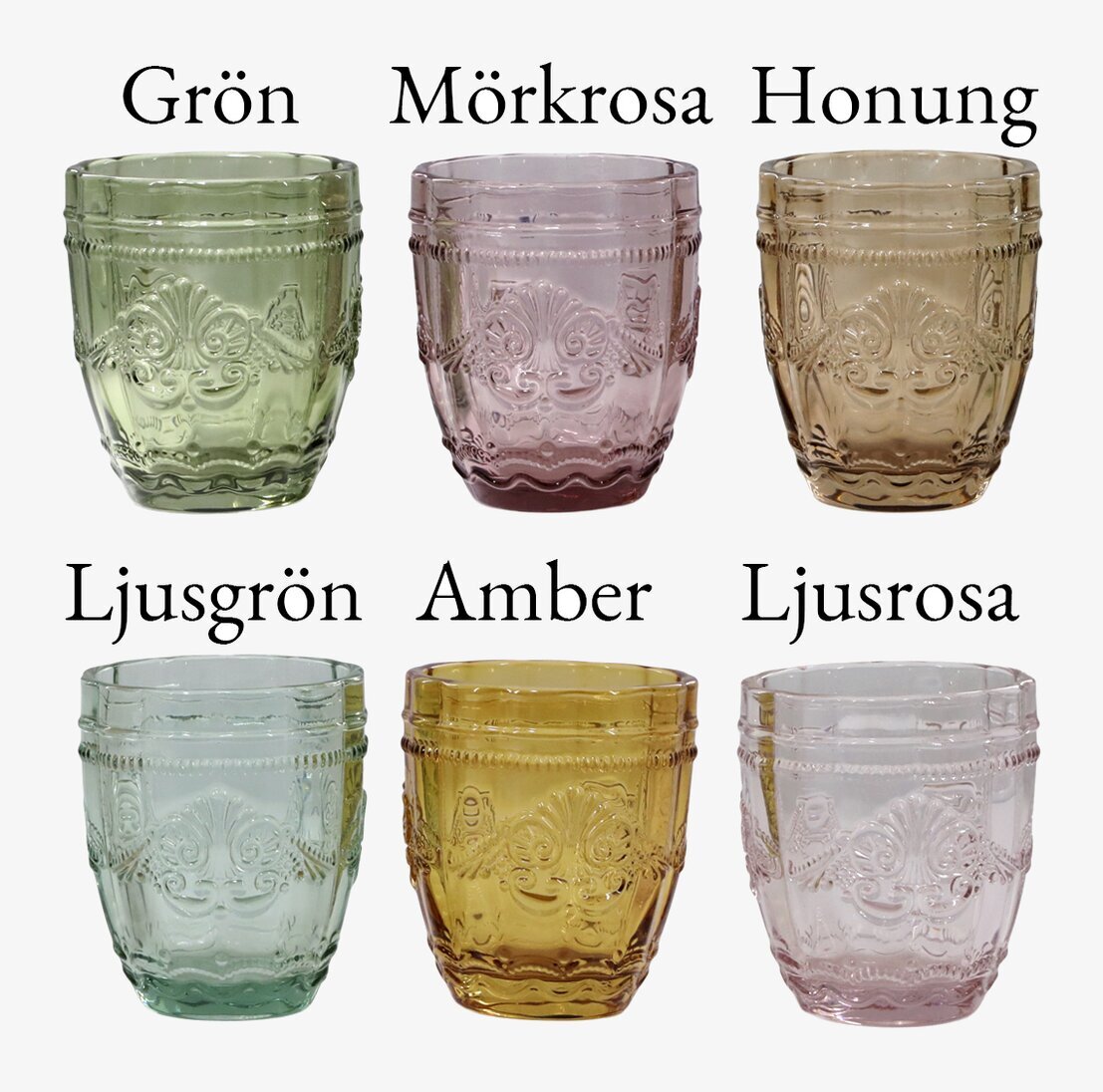 Saint-Émilion Tumblerglas Chic Antique Dryckesglas Dricksglas Glas för dryck Plastglas