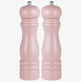 Bild av stilfulla ljusrosa salt- och pepparkvarnar