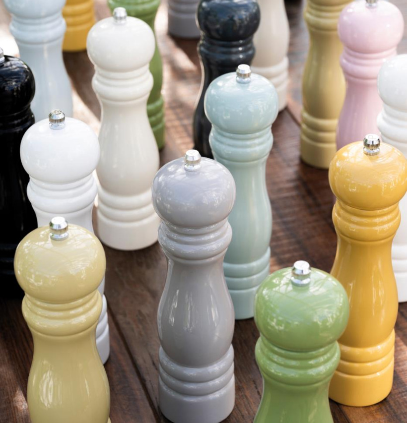 Salt/Pepparkvarn Ljusrosa Ljusgrön IB Laursen Krydd och örtförvaring Glasburkar för kryddor örter Saltförvaring Pepparkvarnar Saltskedar