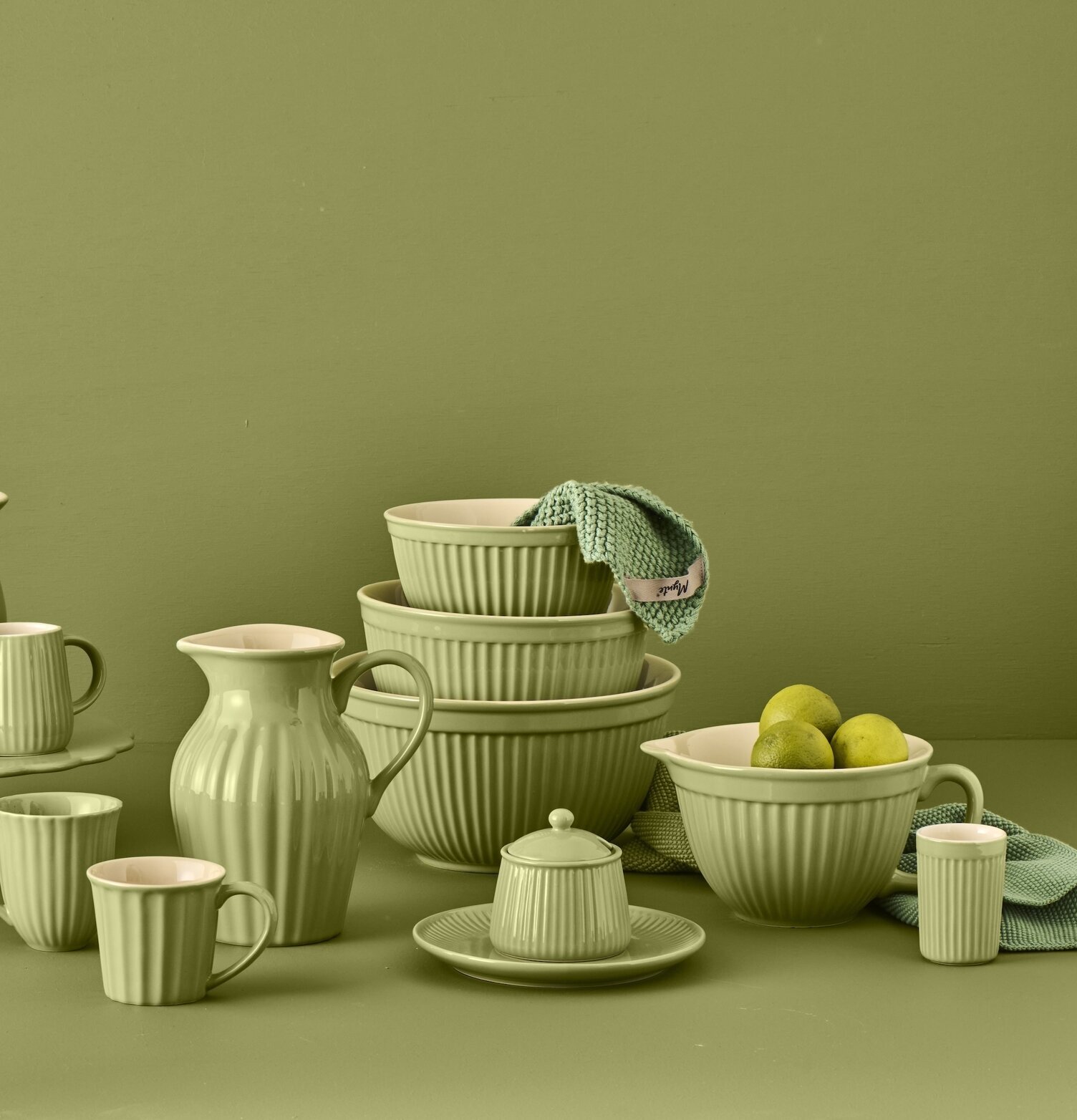 Vispskål Mynte Wasabi IB Laursen Skålar att äta ur tilltugg Såskannor/Vispskål Skål servering Matlådor Förvaring av