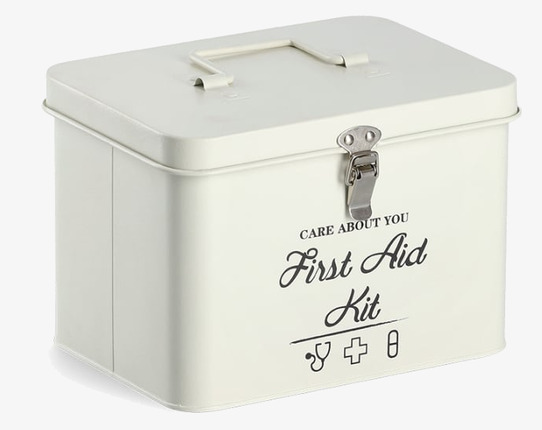 Plåtburk First Aid Kit Zeller Plåtburkar Metallburkar