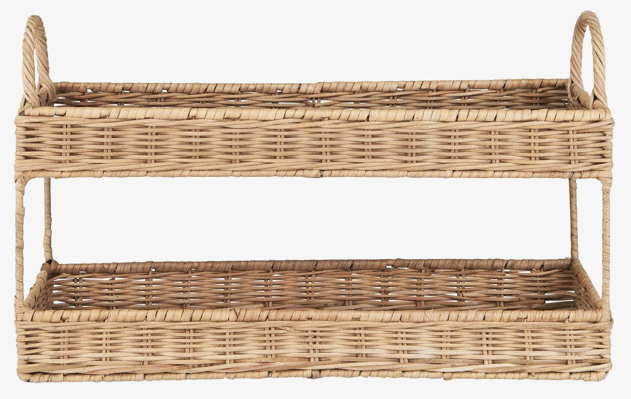 Bricka 2-Etage Rotting IB Laursen Förvaringslådor och korgar Boxar Förvaringsboxar Porslinsboxar Trälådor Smyckesboxar i porslin Förvaringsbrickor