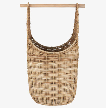 Bild av rottingkorg för toalettpapper, stilren och praktisk