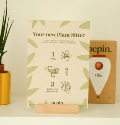 Bild av instruktionstavla för miljövänlig bevattning