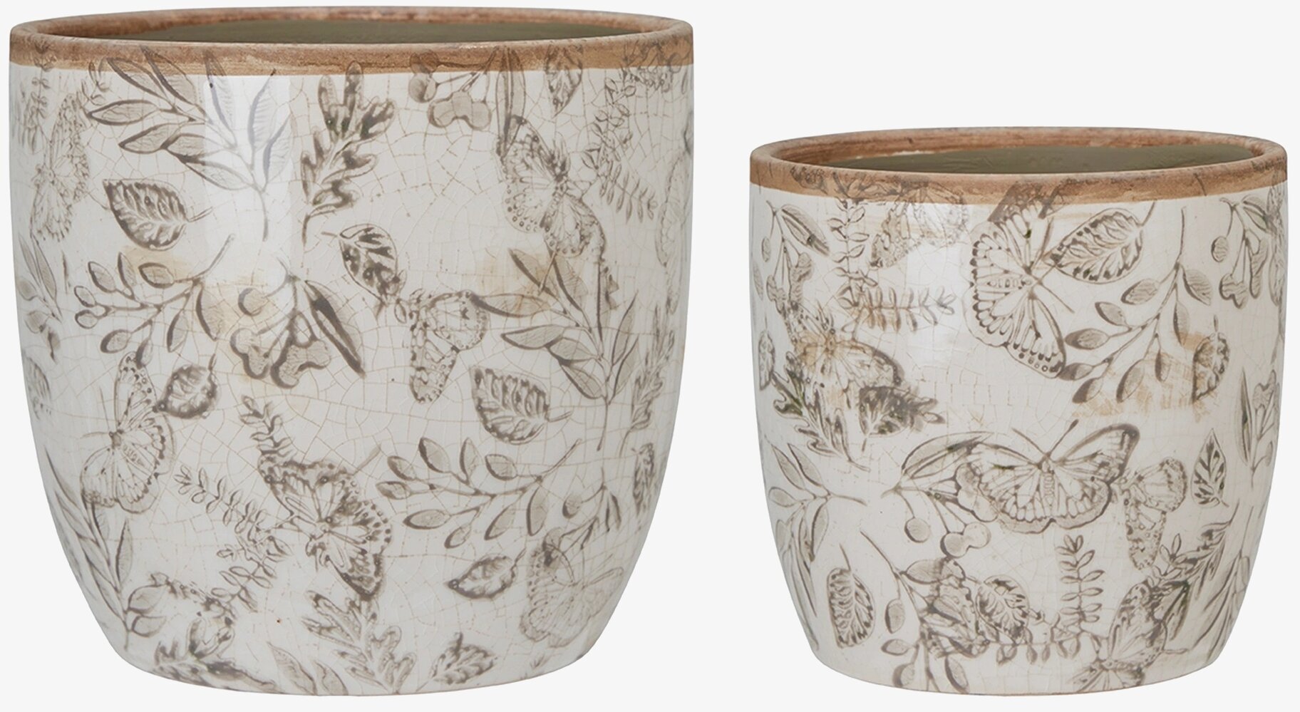 Kruka Melinda Set/2 Wikholm Form Krukor Örtkrukor Glaskrukor