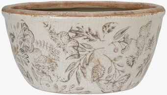 Bild av elegant planteringskruka med floral design