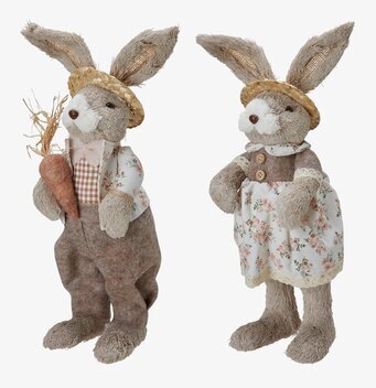 Bild av charmiga påskharar i vårens och påskens tecken