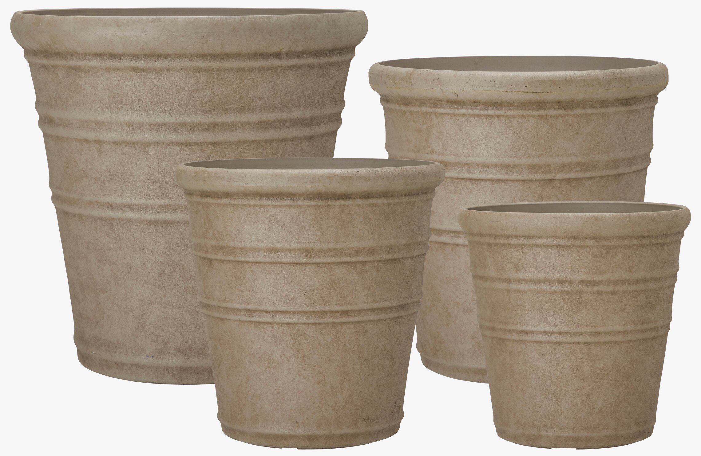 Kruka Set/4 Antikbrun Wikholm Form Krukor Örtkrukor Glaskrukor