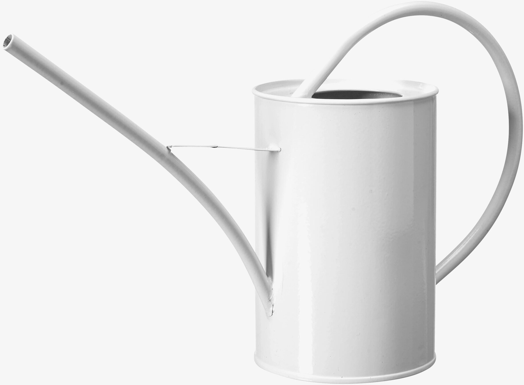 Bild av stilren vit vattenkanna med lång pip