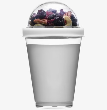 Bild av elegant och funktionell yoghurtbägare med lock