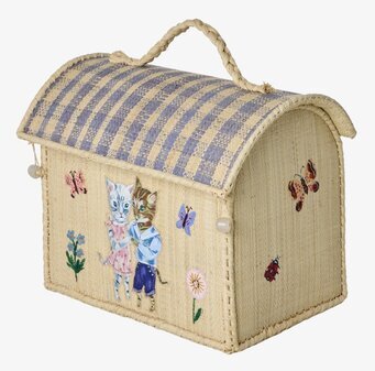 Bild av charmig kupolformad förvaringsväska med katter