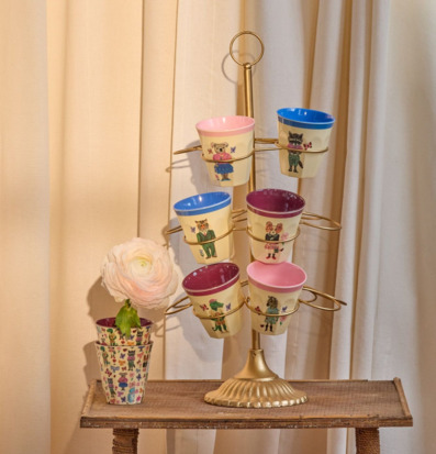 Melaminmugg Bordeaux - Nathalie L'ete Print Rice Melaminmuggar Lattemuggar i melamin Melaminkoppar