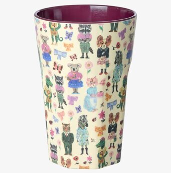 Bild av färgglad latte-mugg med fantasifull design