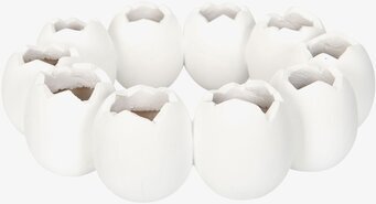 Bild av dekorativ äggkrans med naturlig och diskret stil