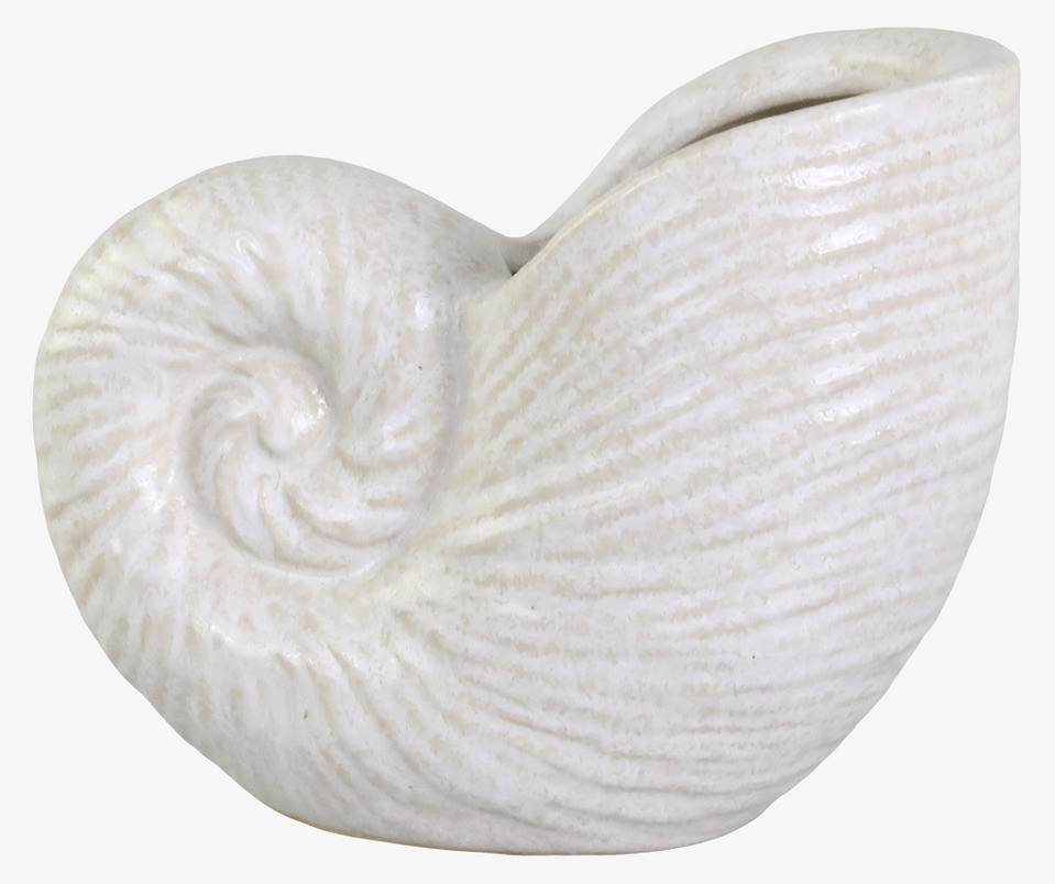 Vas Mussla Liten Antique Creme Chic Vaser Övrig prydnad/dekoration för inredning innemiljö