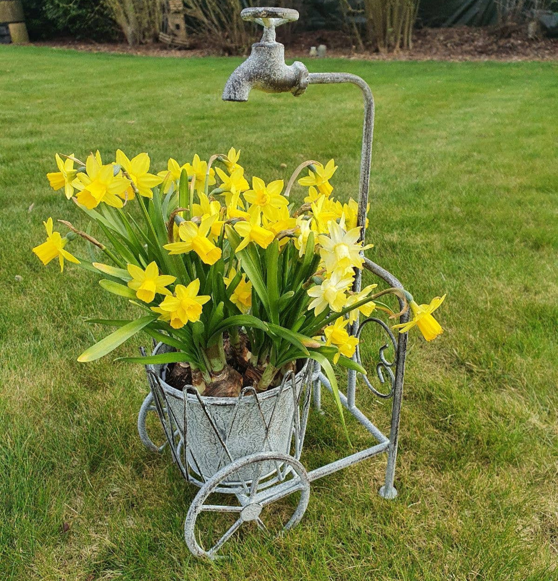 Planteringsvagn Med Vattenkran Deco Ambiente Haus Krukor Örtkrukor Glaskrukor Övrig prydnad/dekoration för inredning utemiljö