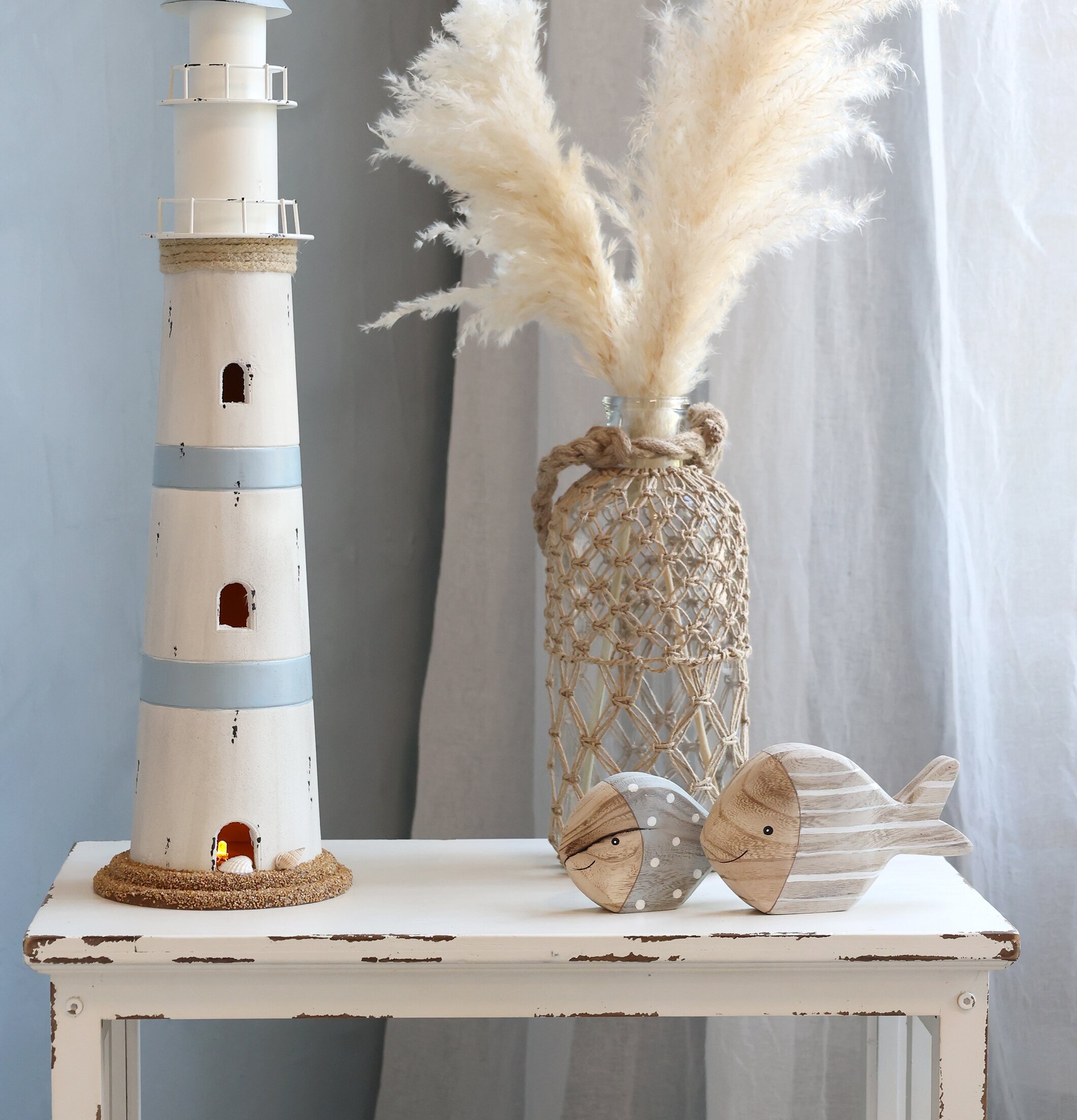 Dekoration Fisk Set/2 Chic Antique Övrig prydnad/dekoration för inredning innemiljö