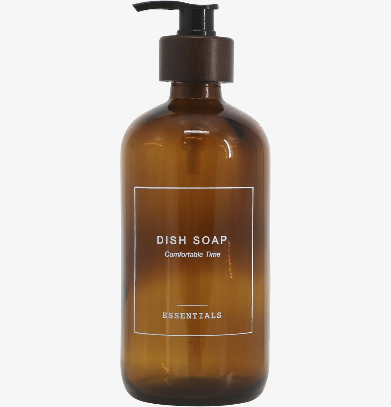 Glasflaska Pump Diskmedel Mocca Chic Antique för inredning