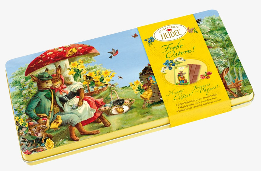 Plåtask Påskchoklad Heidel Choklad Chokladstrutar