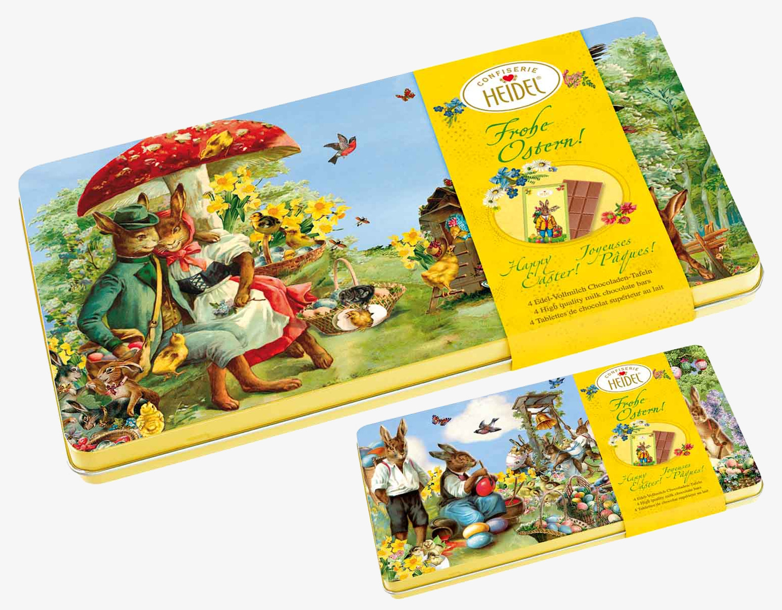 Plåtask Påskchoklad Heidel Choklad Chokladstrutar