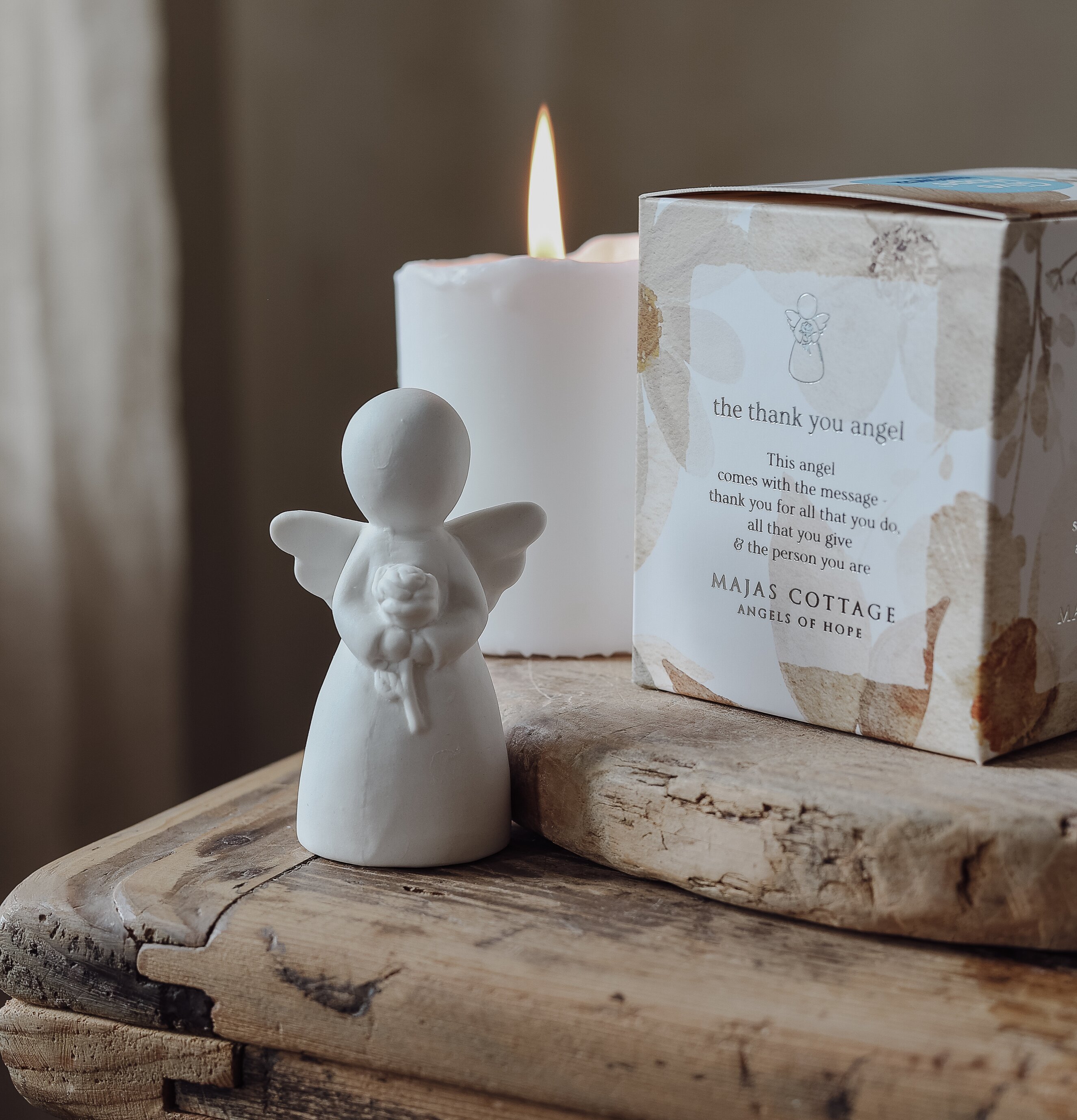 Tack Ängeln Inkl Gåvobox Majas Cottage Övrig prydnad/dekoration för inredning innemiljö