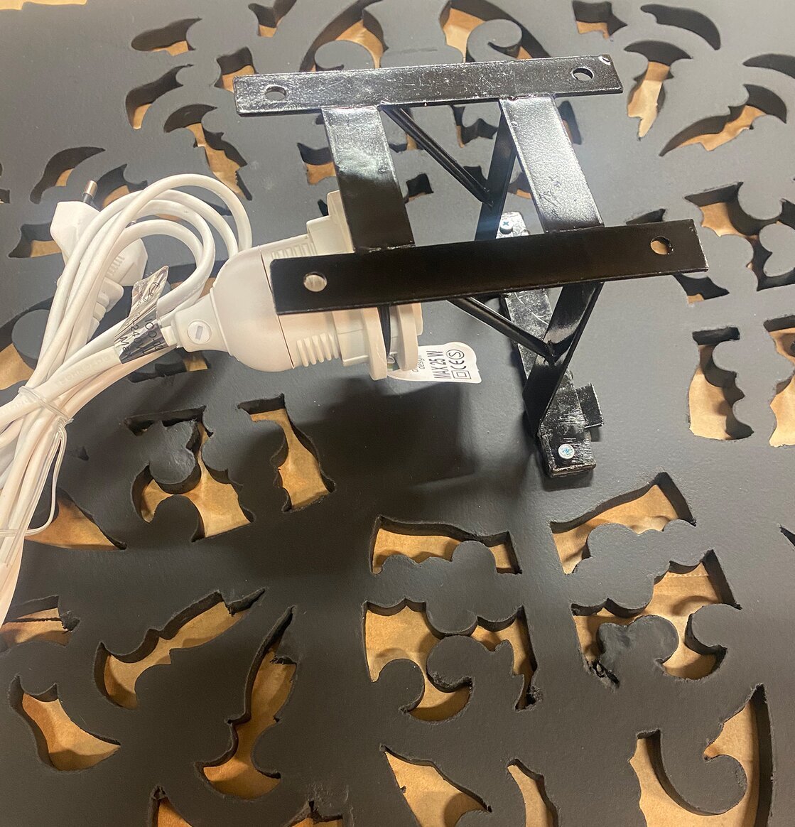 Tempeltavla Med Belysning Svart Different Design Lampor Taklampor Golvlampor Bordslampor LED-lampor Ledlampor Fönsterlampor Ljusslingor för dekoration