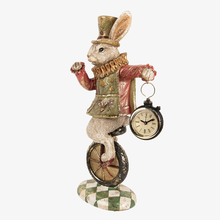 Kanin Deco Enhjuling Clayre & Eef Kaniner för prydnad/dekoration Prydnadskaniner Dekorationskaniner Bunnys dekoration