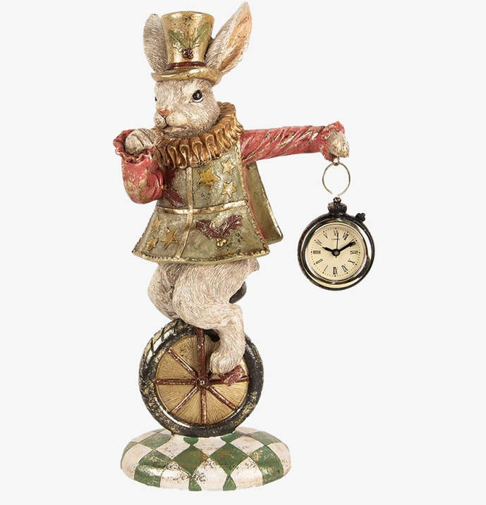 Kanin Deco Enhjuling Clayre & Eef Kaniner för prydnad/dekoration Prydnadskaniner Dekorationskaniner Bunnys dekoration