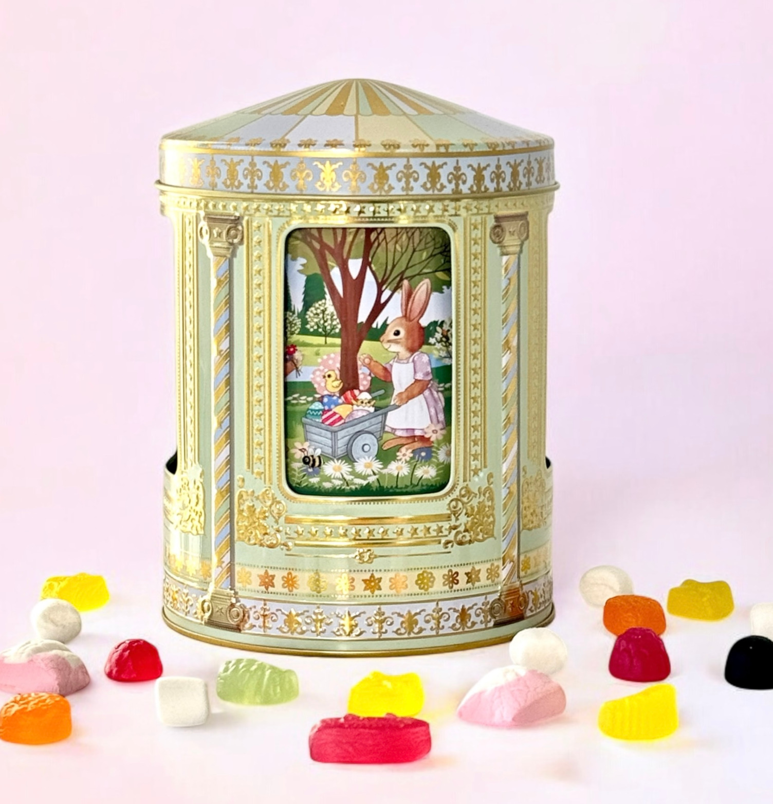 Plåtburk Speldosa Påsk Bromma Kortförlag Plåtburkar Metallburkar