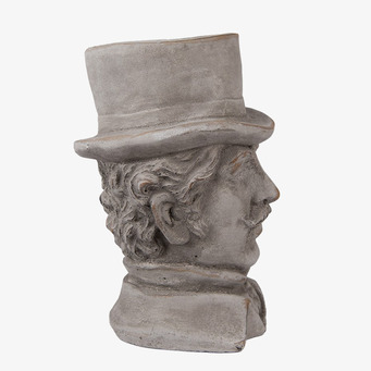 Bild av unik dekoration: elegant skulpturkruka i antik stil