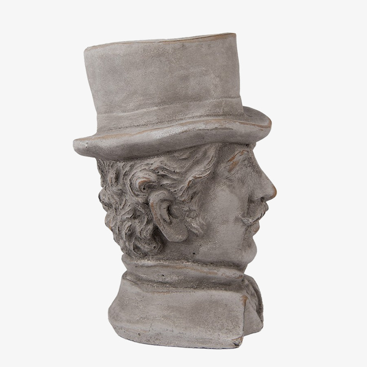 Bild av unik dekoration: elegant skulpturkruka i antik stil