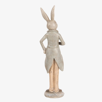 Bild av charmig kaninfigur i frack för inredning