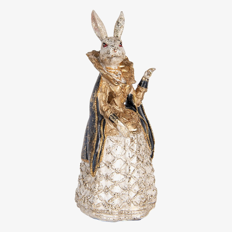 Kanin Deco Guld/Creme Clayre & Eef Kaniner för prydnad/dekoration Prydnadskaniner Dekorationskaniner Bunnys dekoration