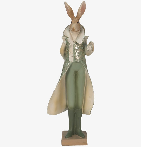 Dekoration Kanin Grön Clayre & Eef Kaniner för prydnad/dekoration Prydnadskaniner Dekorationskaniner Bunnys dekoration