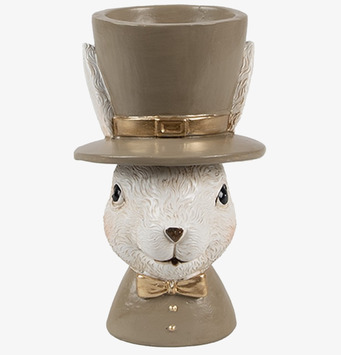 Bild av charmfull och fantasifull äggkopp med kaninmotiv