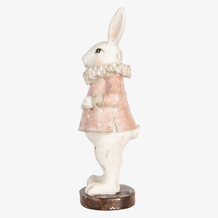 Kanin Deco Vit/Rosa Clayre & Eef Kaniner för prydnad/dekoration Prydnadskaniner Dekorationskaniner Bunnys dekoration