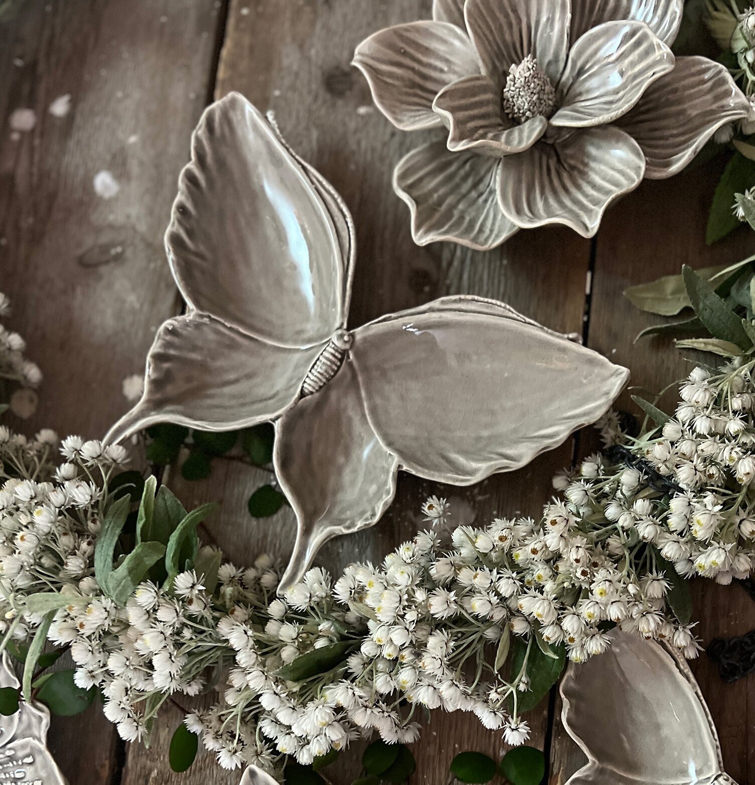 Fjärilsfat Garden Stor Grå Mitt & Ditt Underbara Liv Övrig prydnad/dekoration för inredning innemiljö utemiljö