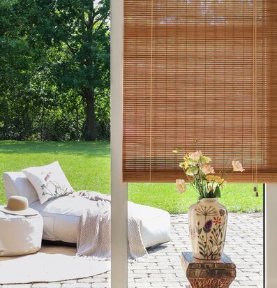 Bild av harmonisk balans mellan inomhus och utomhus