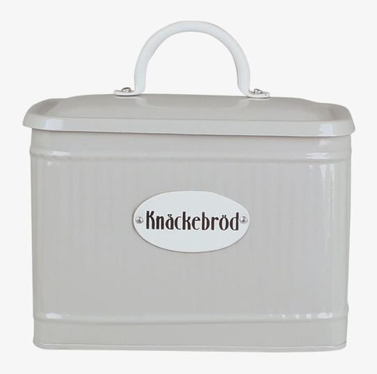 Plåtburk Hugo Knäckebröd Beige Strömshaga Plåtburkar Metallburkar