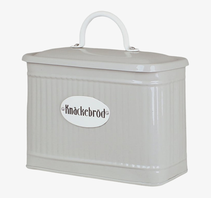 Plåtburk Hugo Knäckebröd Beige Strömshaga Plåtburkar Metallburkar