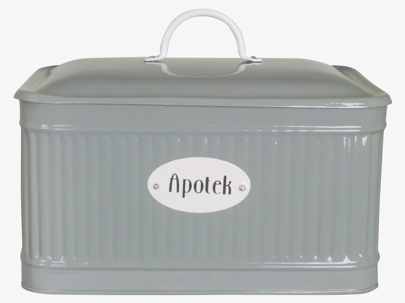 Plåtburk Hugo Apotek Grön Strömshaga Medicinskåp Plåtburkar Metallburkar