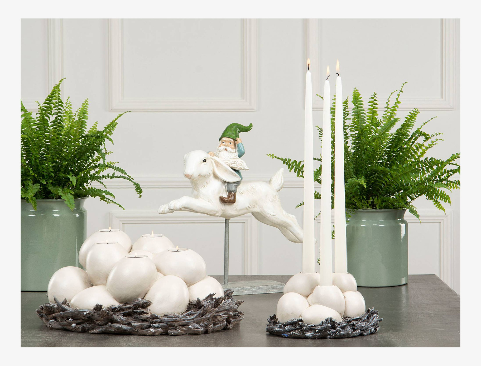 Ljusstake Ägg 3 Kronljus Antik Finish A Lot Decoration Ljusstakar Adventsstakar Ljushållare Ljushyllor