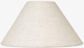 Bild av en klassisk konformad lampskärm i linne