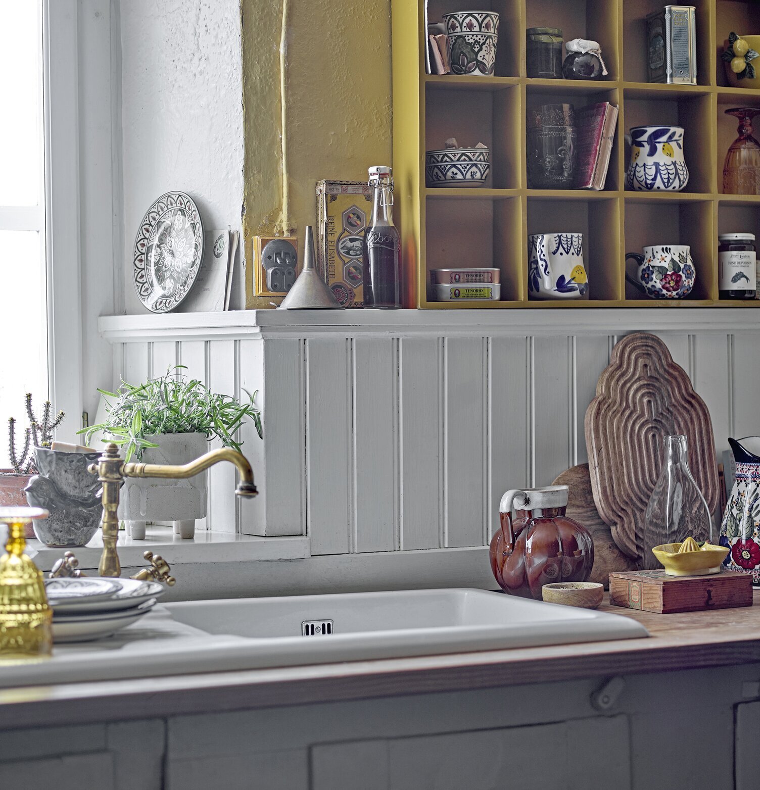 Assiett Karlie Grön Bloomingville Tallrikar Djupa tallrikar (ej skål) Desserttallrikar Assietter Barntallrikar Picknicktallrikar