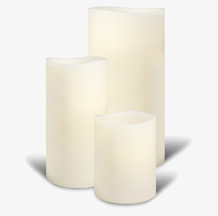 Enjoy Candles Nordic White Smooth LED-ljus från Enjoy Candles