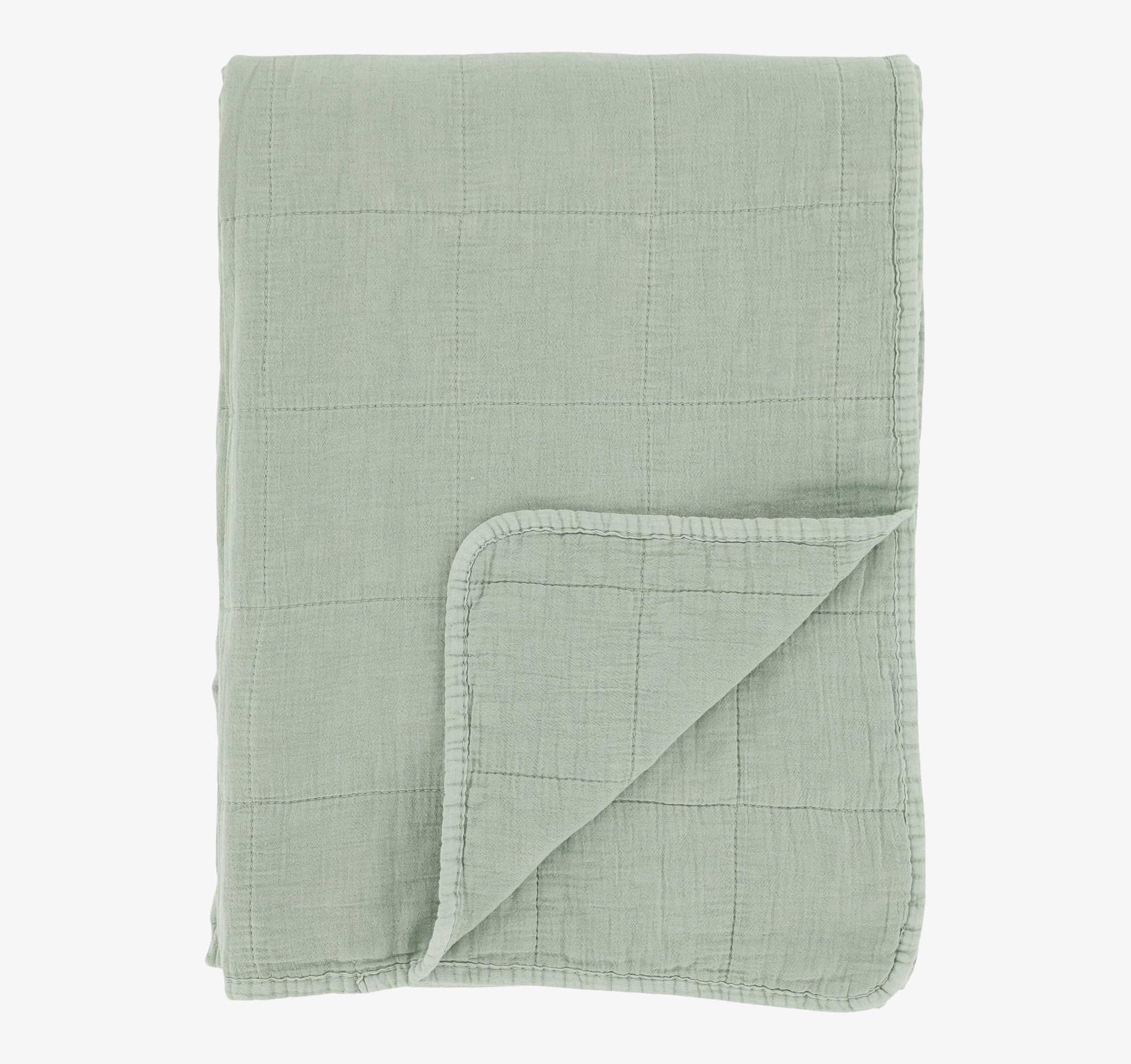 Aix Pläd Vintage Grön Chic Antique Täcken, filtar, plädar och överkast Filtar Plädar Överkast