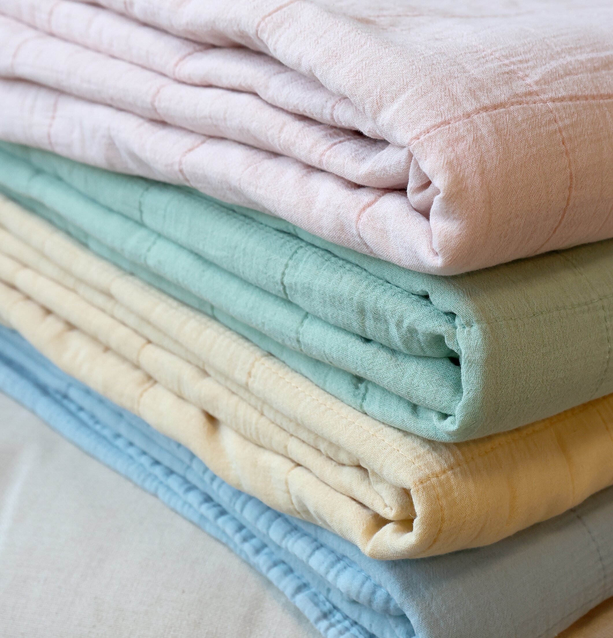 Aix Pläd Vintage Grön Melon Rosa Chic Antique Täcken, filtar, plädar och överkast Filtar Plädar Överkast