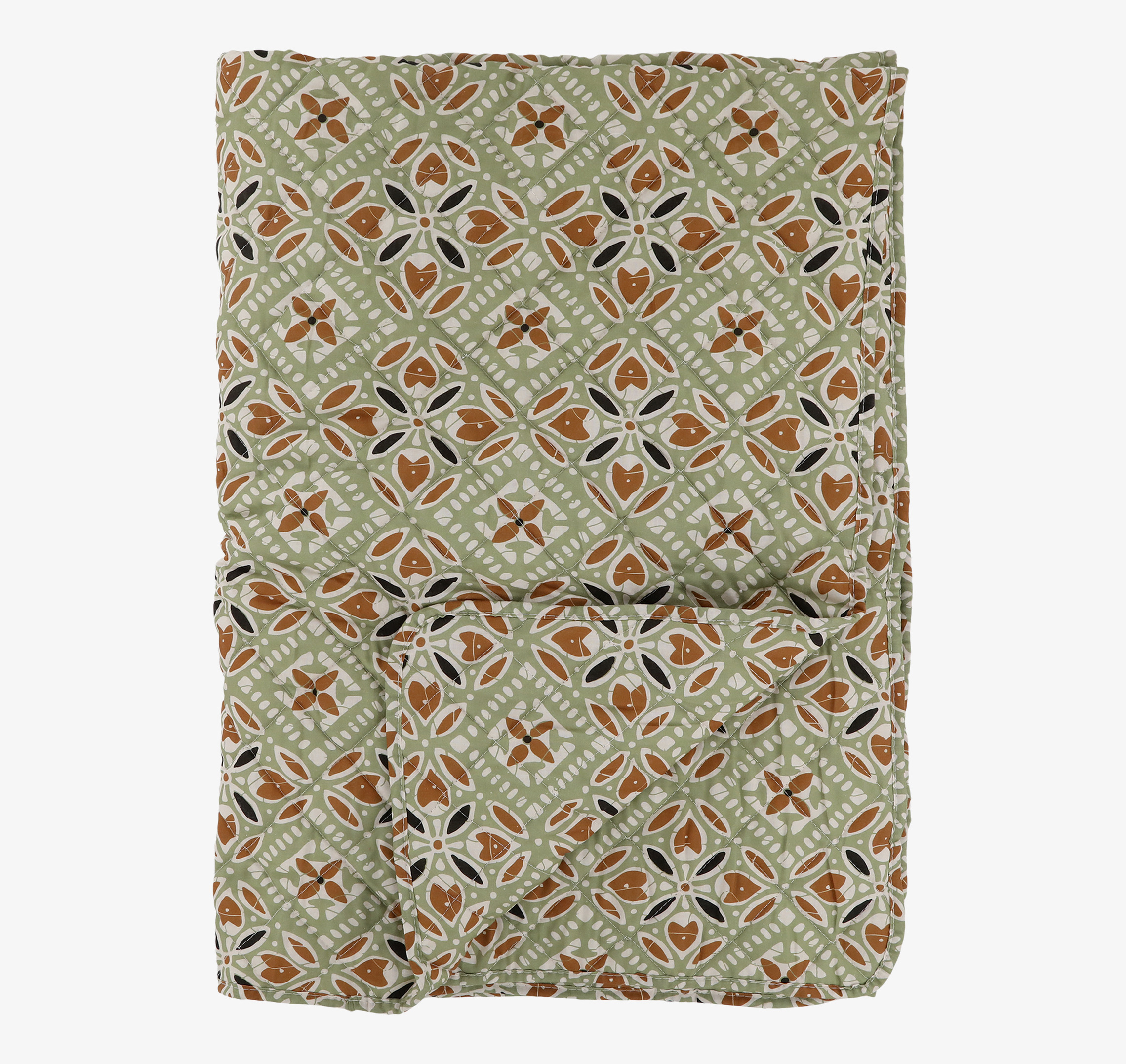 Aix Pläd Verte/Terracotta Chic Antique Täcken, filtar, plädar och överkast Filtar Plädar Överkast