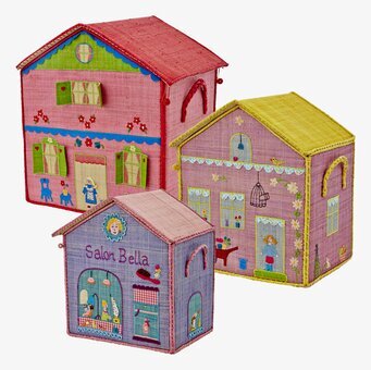 Bild: Charmiga husformade förvaringskorgar för hemmet