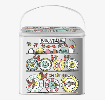 Bild av plåtburk med lekfull och funktionell design